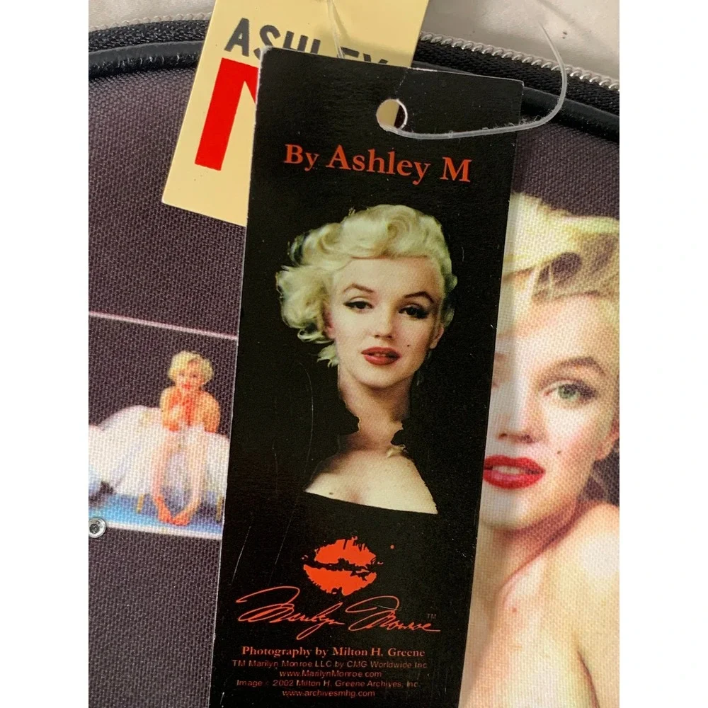 Ashley M Marilyn Monroe Cosmetic Bag Milton Greene Photo Pink Gingham #902